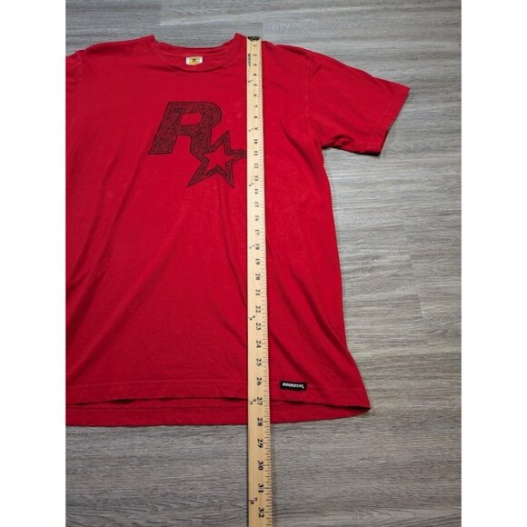 Vintage 90s 1998 Rockstar Games Logo Video Game T-Shirt Red Graphic GTA USA - Picture 8 of 9